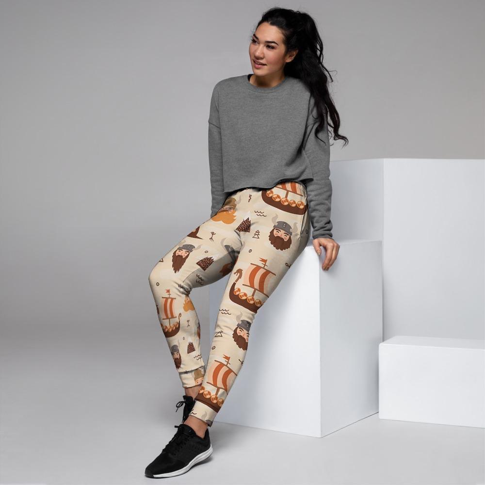 Cartoon Viking Norse Women's Joggers-grizzshop