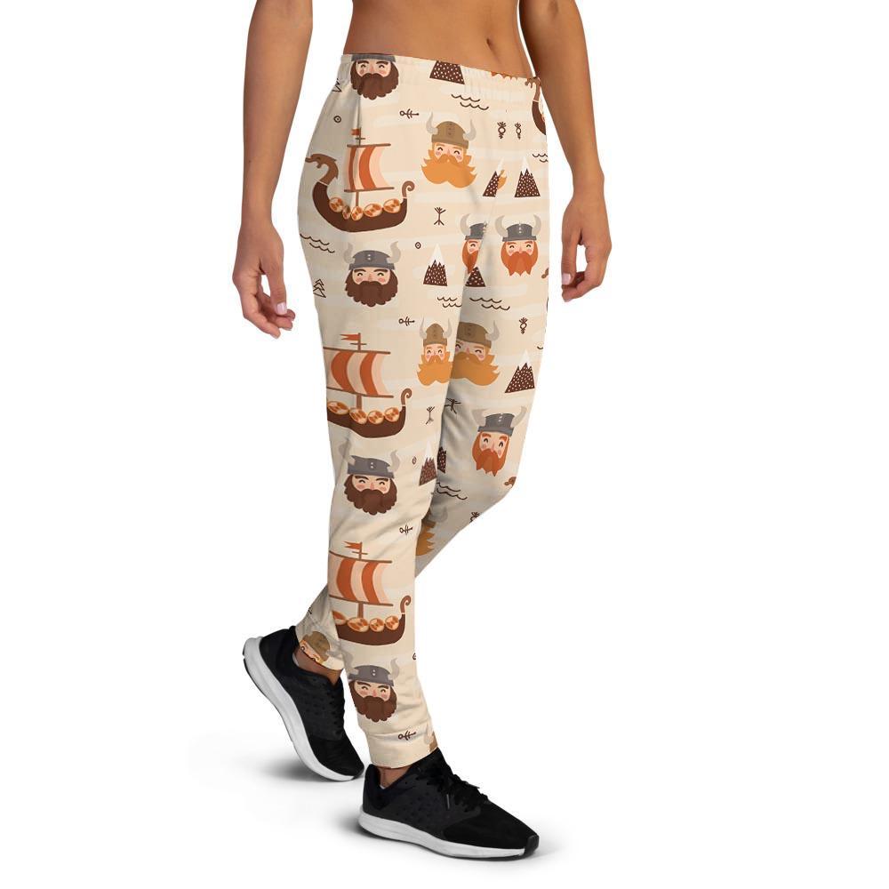 Cartoon Viking Norse Women's Joggers-grizzshop