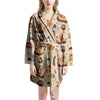 Cartoon Viking Norse Women's Robe-grizzshop