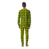 Cartoon Yellow Mango Slice Print Pattern Men's Pajamas-grizzshop