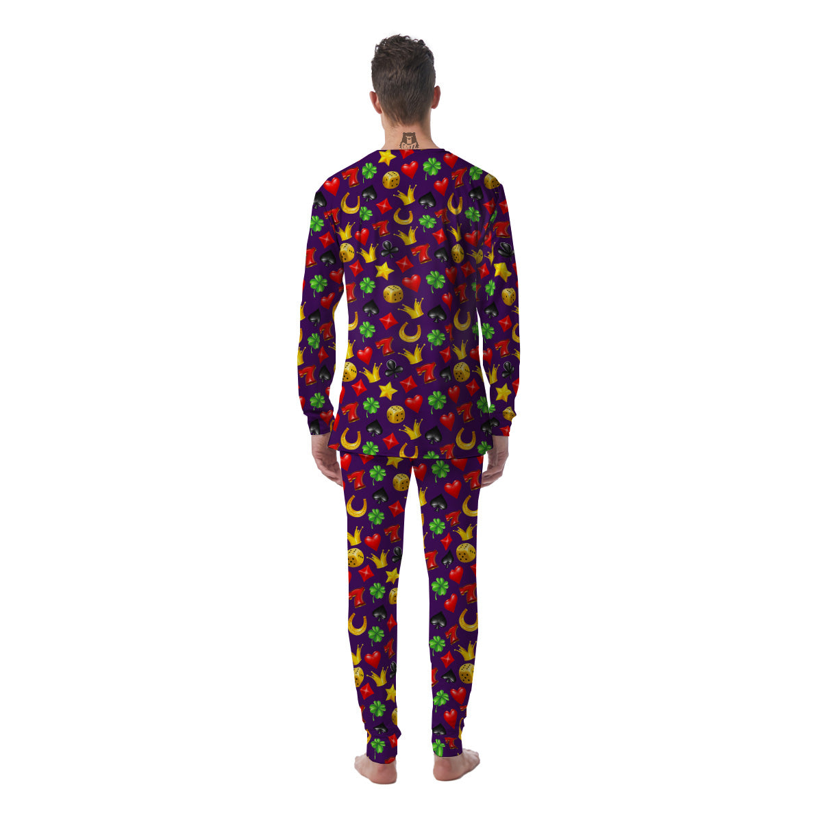 Casino 3D Gambling And Luck Print Pattern Men's Pajamas-grizzshop