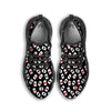 Casino Card Red And Black Print Pattern Black Running Shoes-grizzshop