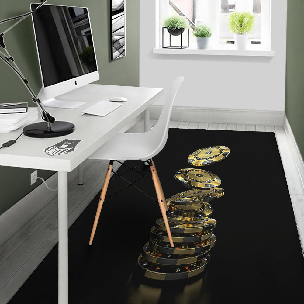 Casino Chips Poker Print Floor Mat-grizzshop