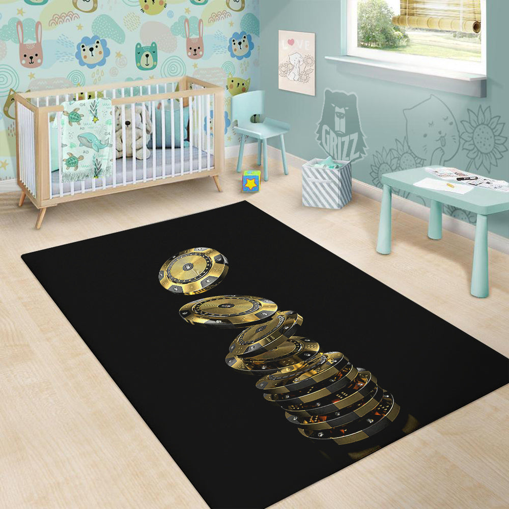 Casino Chips Poker Print Floor Mat-grizzshop