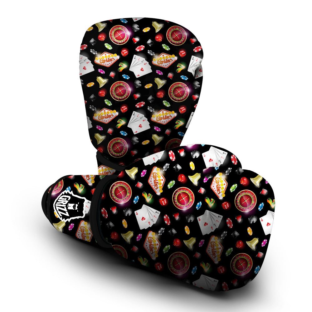 Casino Colorful Entertainments Print Pattern Boxing Gloves-grizzshop