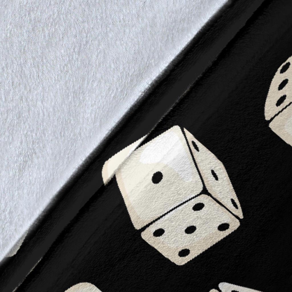 Casino Dice Pattern Print Blanket-grizzshop