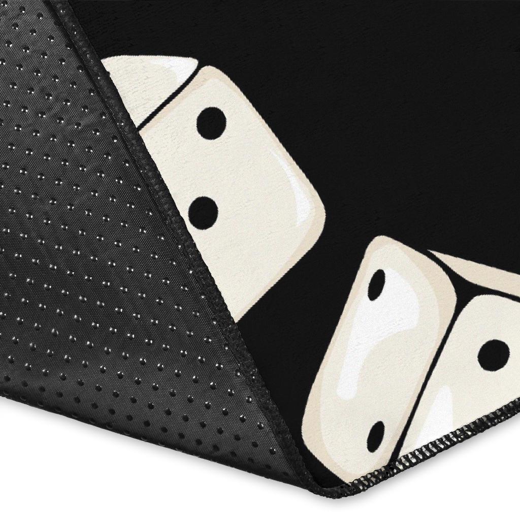 Casino Dice Pattern Print Floor Mat-grizzshop