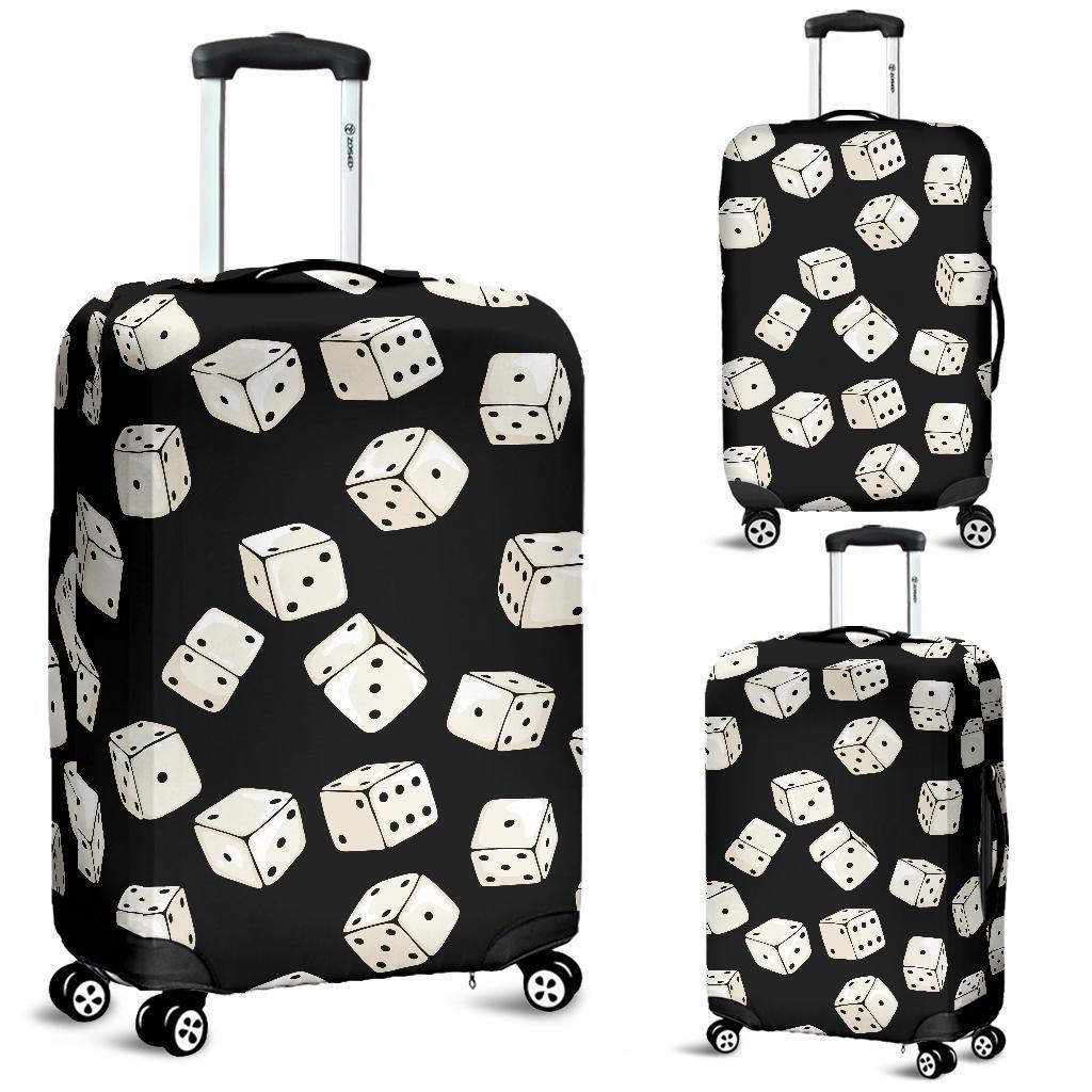 Casino Dice Pattern Print Luggage Cover Protector-grizzshop