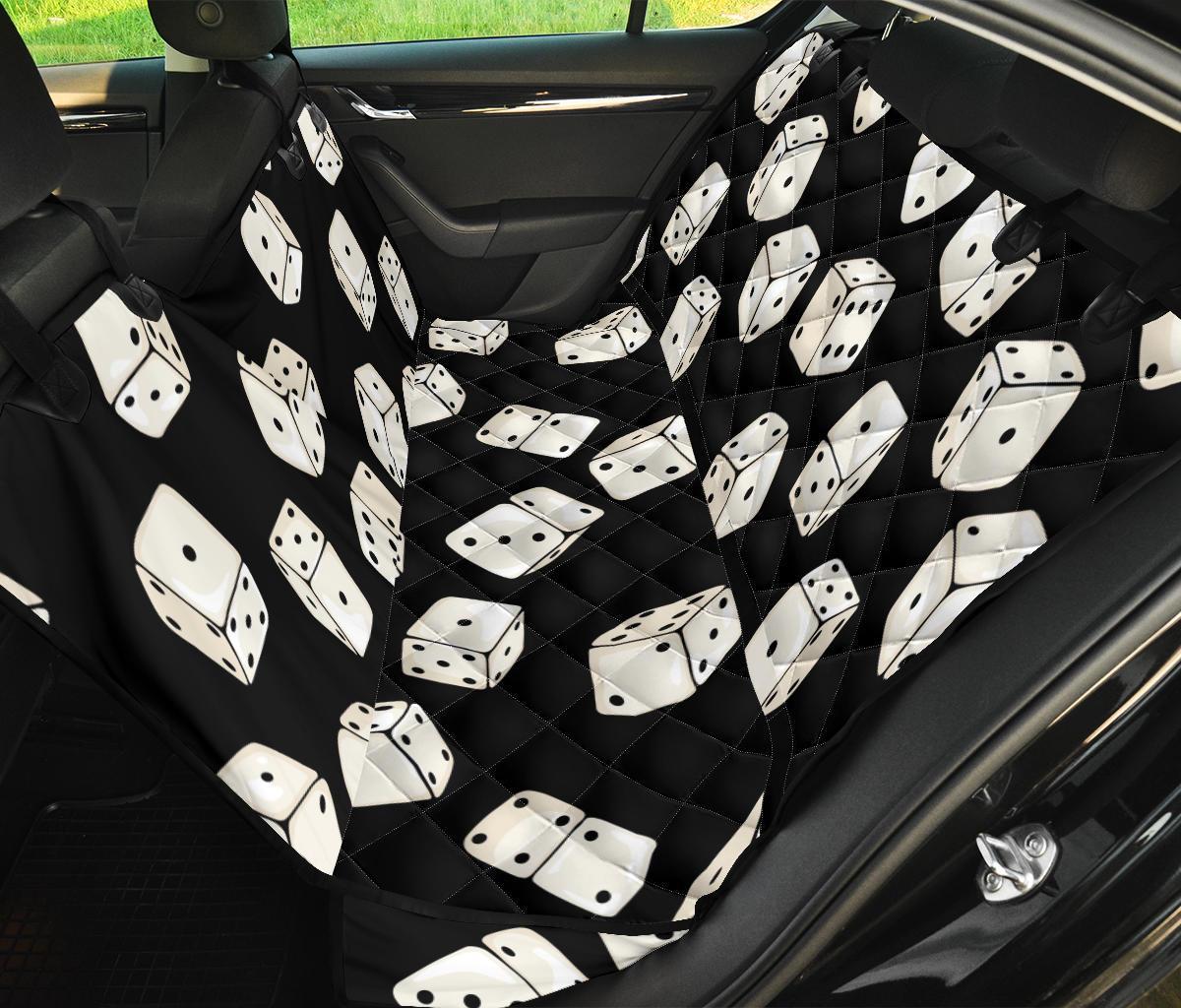 Casino Dice Pattern Print Pet Car Seat Cover-grizzshop