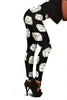 Casino Dice Pattern Print Women Leggings-grizzshop