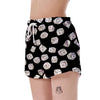 Casino Dice Pattern Print Women's Shorts-grizzshop