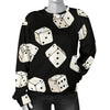 Casino Dice Pattern Print Women's Sweatshirt-grizzshop