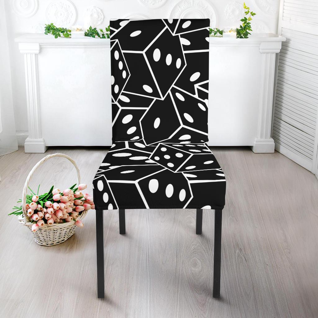 Casino Dice Print Pattern Chair Cover-grizzshop