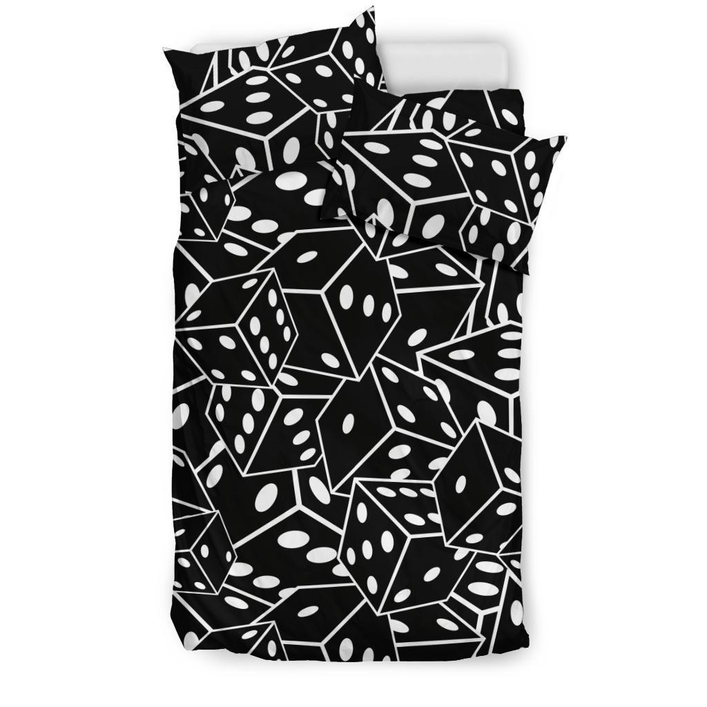 Casino Dice Print Pattern Duvet Cover Bedding Set-grizzshop