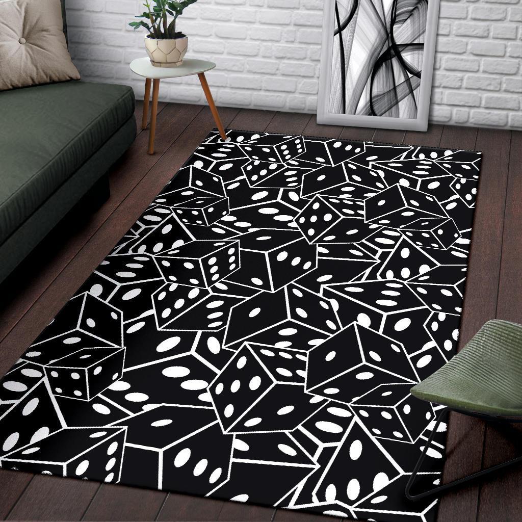 Casino Dice Print Pattern Floor Mat-grizzshop