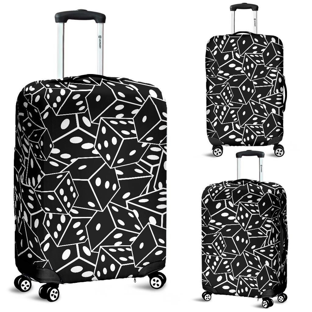 Casino Dice Print Pattern Luggage Cover Protector-grizzshop