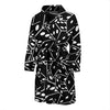 Casino Dice Print Pattern Men Long Robe-grizzshop