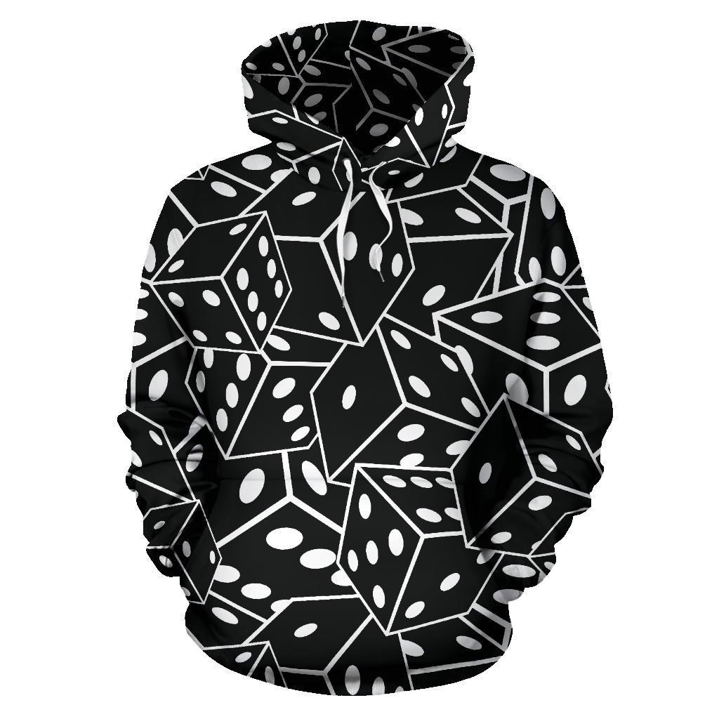 Casino Dice Print Pattern Men Women Pullover Hoodie-grizzshop