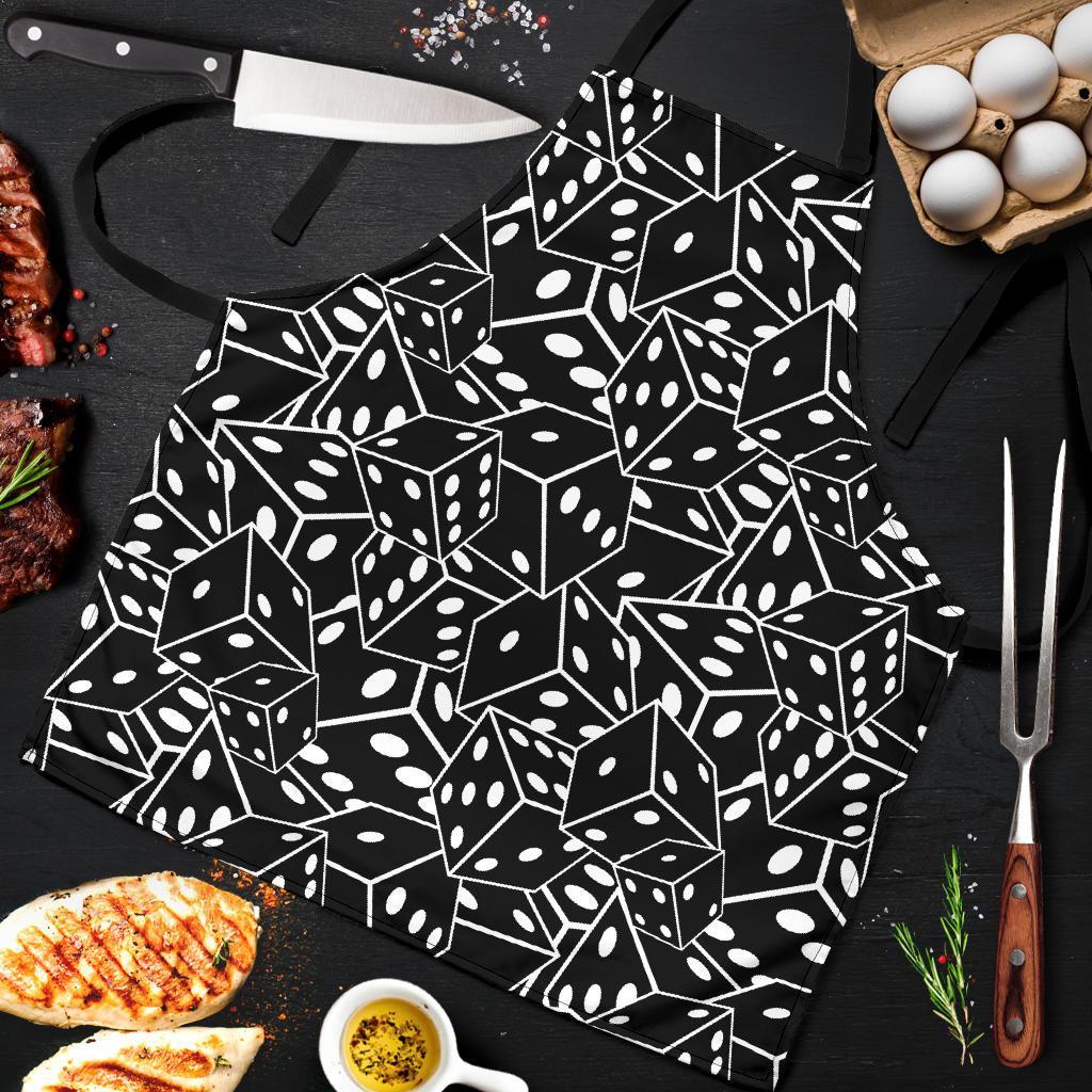 Casino Dice Print Pattern Men's Apron-grizzshop