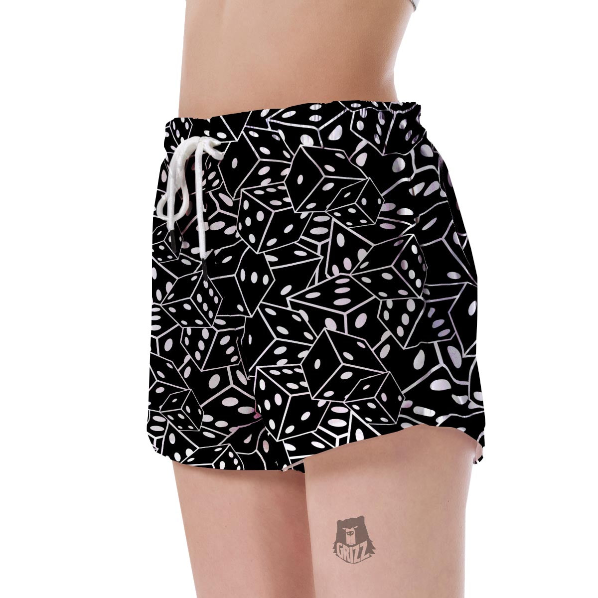 Casino Dice Print Pattern Women's Shorts-grizzshop