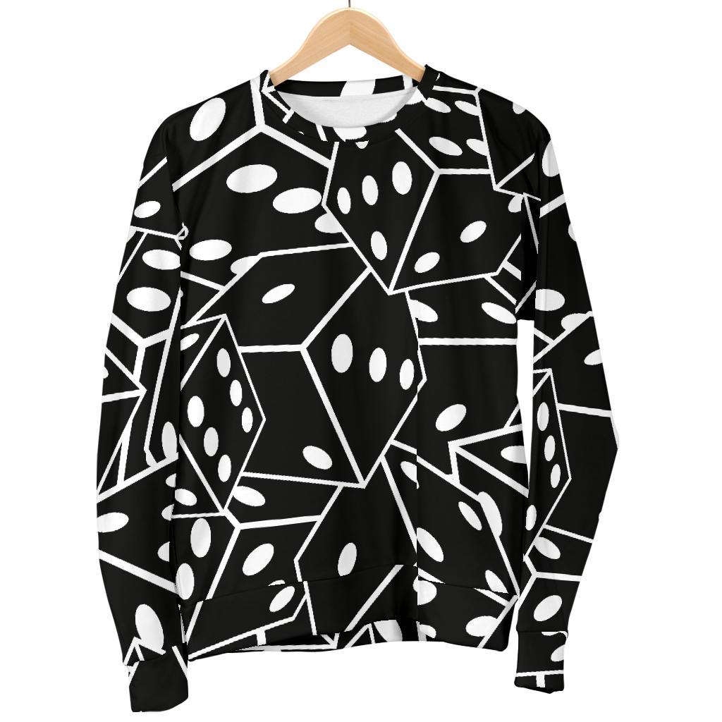 Casino Dice Print Pattern Women's Sweatshirt-grizzshop