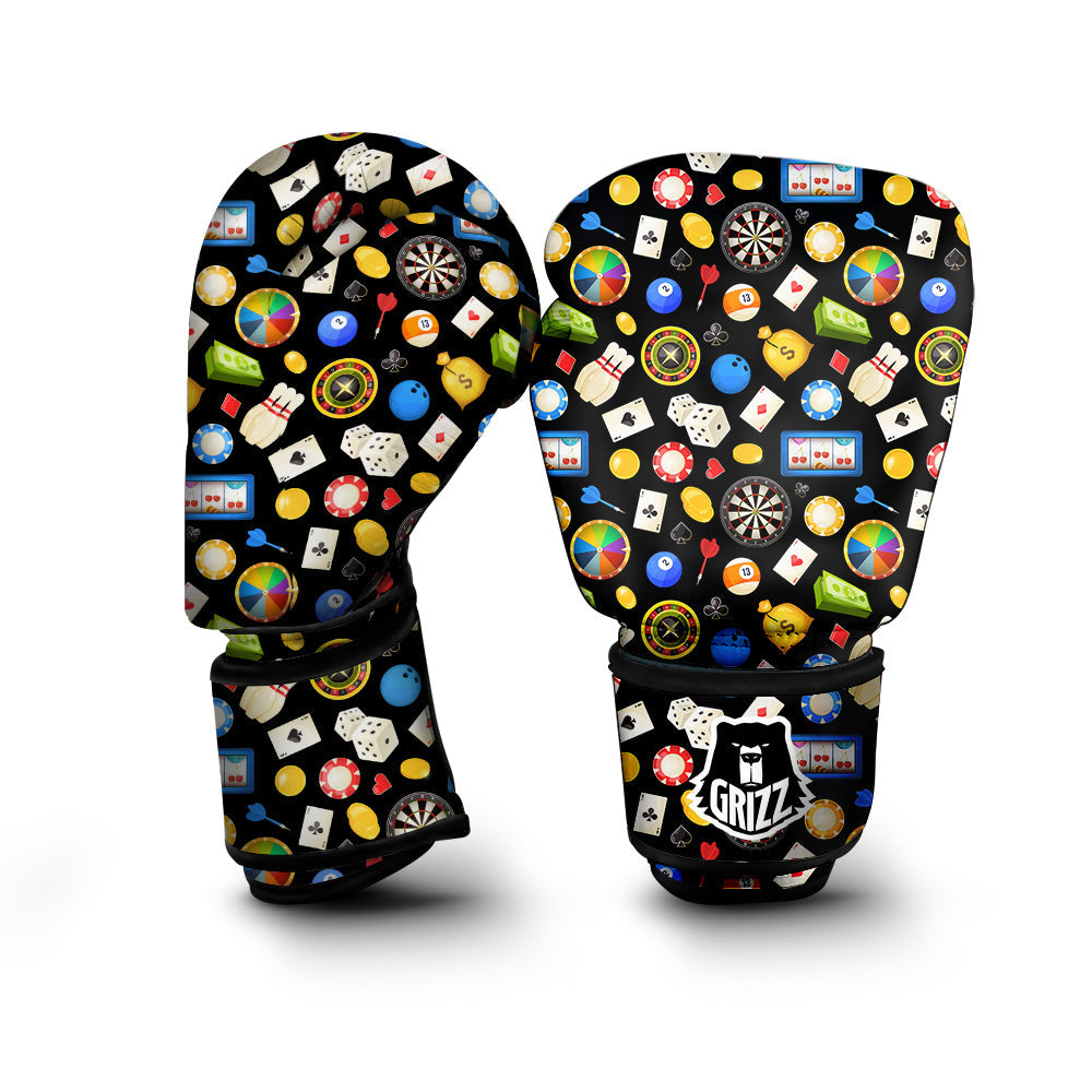 Casino Entertainments Print Pattern Boxing Gloves-grizzshop