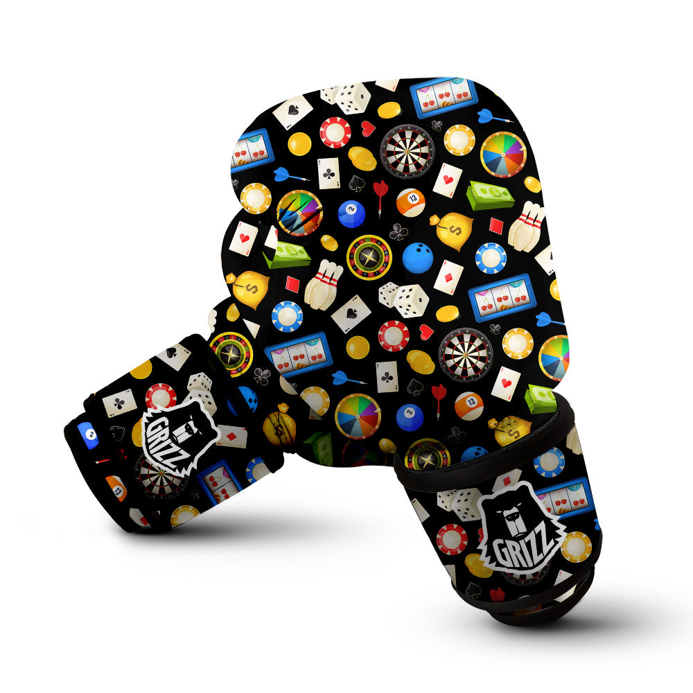 Casino Entertainments Print Pattern Boxing Gloves-grizzshop