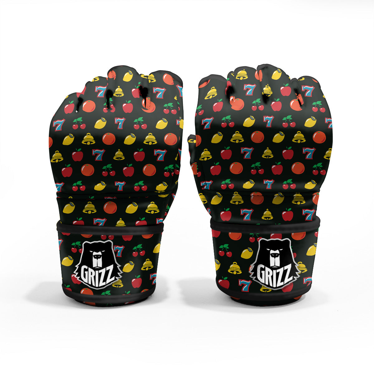 Casino Lucky Sevens Print Pattern MMA Gloves-grizzshop