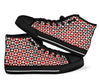 Casino Playing Card Poker Pattern Print Men Women's High Top Shoes-grizzshop