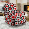 Casino Playing Card Poker Pattern Print Recliner Cover-grizzshop