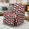 Casino Playing Card Poker Pattern Print Recliner Cover-grizzshop