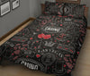 Casino Poker Pattern Print Bed Set Quilt-grizzshop