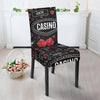 Casino Poker Pattern Print Chair Cover-grizzshop