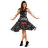 Casino Poker Pattern Print Dress-grizzshop