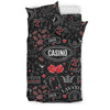 Casino Poker Pattern Print Duvet Cover Bedding Set-grizzshop