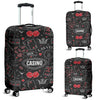 Casino Poker Pattern Print Luggage Cover Protector-grizzshop