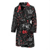 Casino Poker Pattern Print Men Long Robe-grizzshop