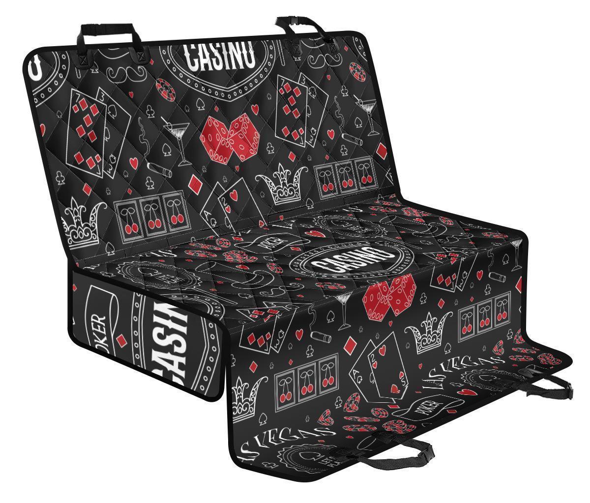Casino Poker Pattern Print Pet Car Seat Cover-grizzshop