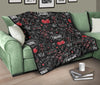 Casino Poker Pattern Print Quilt-grizzshop