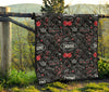 Casino Poker Pattern Print Quilt-grizzshop