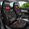 Casino Poker Pattern Print Universal Fit Car Seat Covers-grizzshop