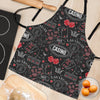 Casino Poker Pattern Print Women's Apron-grizzshop