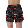 Casino Poker Pattern Print Women's Shorts-grizzshop