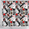 Casino Poker Print Pattern Bathroom Shower Curtain-grizzshop