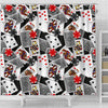 Casino Poker Print Pattern Bathroom Shower Curtain-grizzshop