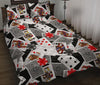 Casino Poker Print Pattern Bed Set Quilt-grizzshop