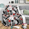 Casino Poker Print Pattern Blanket-grizzshop