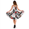 Casino Poker Print Pattern Dress-grizzshop