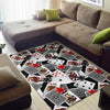 Casino Poker Print Pattern Floor Mat-grizzshop