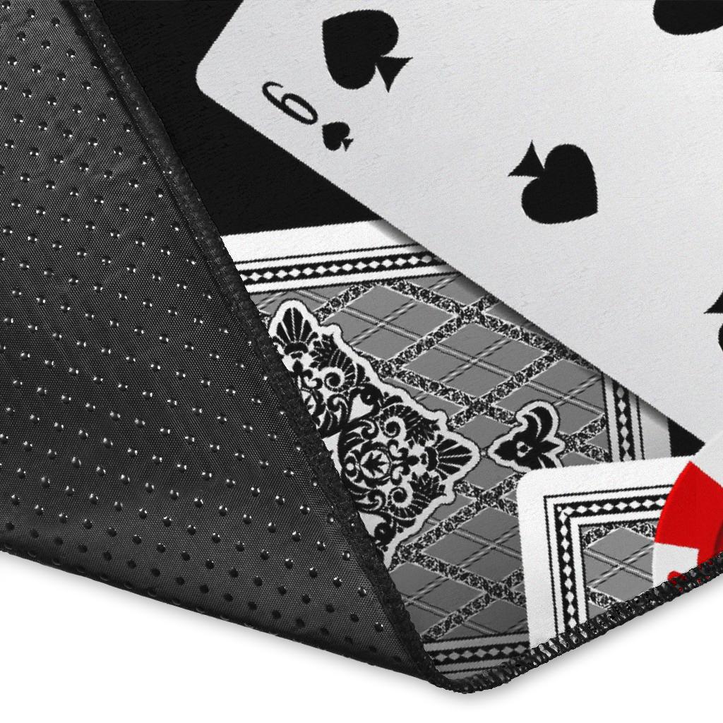Casino Poker Print Pattern Floor Mat-grizzshop